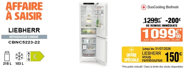 Réfrigérateur combiné Ligne Plus DuoCooling