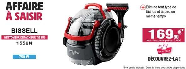 Nettoyeur détacheur tissus SpotClean Pro