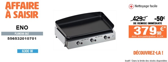 Plancha gaz Initial 65